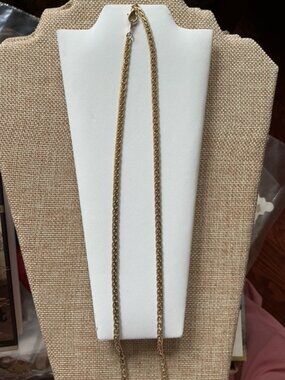 Wheat (Spiga) Yellow Gold Chain Necklace